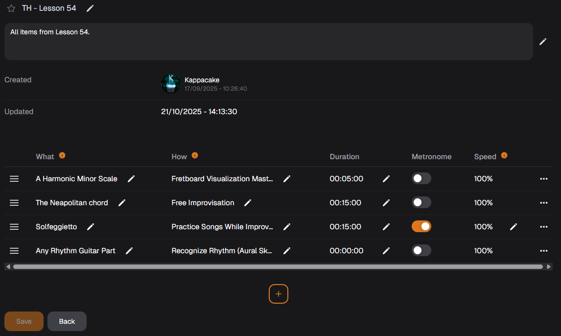 Phrasio Routine Builder